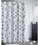 atenas home textile Perdea dus alba cu picaturi Drops Perdea de dus