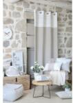 Stof Draperie rustica Julie alb-bej