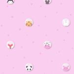 As Creation Tapet roz cu stelute si animale