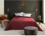 Linder Cuvertura catifea bordeaux Pandore