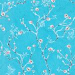 As Creation Tapet bleu cu flori de cires