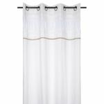 Stof Draperie rustica alba Rebecca