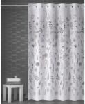 atenas home textile Perdea de dus alba cu model floral Ramitas Perdea de dus