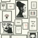As Creation Tapet design Rame foto negre