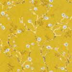 As Creation Tapet galben cu flori de cires