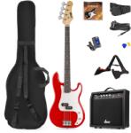 Max Music GIGKIT Set chitara bass cu amplificator 40W si geanta de transport, rosu, MAX (173.236)