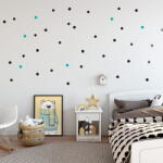  Autocolant de perete - puncte mici Decoratiune camera copii