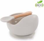 Bo Jungle Szilikon tál tapadókoronggal és szürke