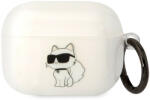 MH Protect Karl Lagerfeld 3D Logo NFT Choupette TPU Apple Airpods Pro szilikon tok fehér (KLAPHNCHTCT)