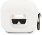 MH Protect Karl Lagerfeld Choupette Head Apple Airpods 3 szilikon tok fehér (KLACA3SILCHWH)