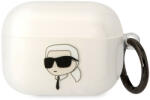 MH Protect Karl Lagerfeld 3D Logo NFT Karl Head TPU Apple Airpods Pro szilikon tok fehér (KLAPHNIKTCT)