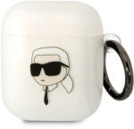 MH Protect Karl Lagerfeld 3D Logo NFT Karl Head TPU Head Apple AirPods 1/2 szilikon tok fehér (KLA2HNIKTCT)