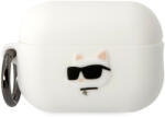 MH Protect Karl Lagerfeld 3D Logo NFT Choupette Head Apple Airpods Pro 2 szilikon tok fehér (KLAP2RUNCHH)