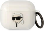 MH Protect Karl Lagerfeld 3D Logo NFT Karl Head Karl Head Apple Airpods 3 szilikon tok fehér (KLA3HNIKTCT)