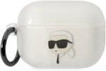 MH Protect Karl Lagerfeld 3D Logo NFT Karl Head TPU Apple Airpods Pro 2 szilikon tok fehér (KLAP2HNIKTCT)
