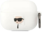 MH Protect Karl Lagerfeld 3D Logo NFT Karl Head Apple Airpods Pro szilikon tok fehér (KLAPRUNIKH)
