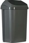 Probbax Coș cu capac rotativ 50 l, gri Cos de gunoi