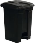 Probbax Coș cu pedală din plastic 45 l, negru Cos de gunoi