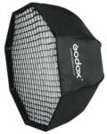 Godox 95cm ernyőként nyitható octabox + méhsejtrács - Bowens csatlakozással (SB-GUE)