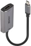 Lindy USB 3.1 Type C HDMI 2.1 Átalakító Fekete-Szürke 11cm 43327 (43327)