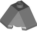 LEGO® 13548c85 - LEGO sötétszürke kocka 45° elem 2 x 2 méretű, dupla lejtő, lecsapott sarokkal (13548c85)
