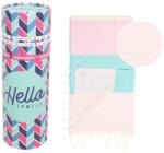 Hello Towels Prosop de plajă în cutie Hello Towels - Palermo, 100 x 180 cm, 100% bumbac, dungi (10786) Prosop