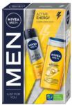 Nivea Men Set Cadou Barbati, Nivea Men Active Energy, Deodorant Spray, 150 ml si Gel de Dus, 250 ml