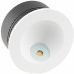 MAXlight TIME beépíthető lámpa, fehér, 3000 K, beépített LED, 140 lm, 1x2W, MAXLIGHT-H0074 (H0074)