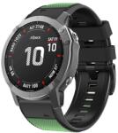  Durva szíj Garmin Fenix 7 Pro / 7 Pro Solar / 7 Pro Sapphire fekete-zöld