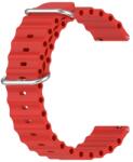  OCEAN Univerzális szilikon szíj 22mm piros