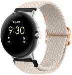  FONATOS Nylon szíj a Google Pixel Watch / Pixel Watch 2 bézs színűhöz