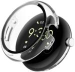 PC FULL COVER Üveggel ellátott műanyag borítás a Google Pixel Watch / Pixel Watch 2 átlátszóhoz