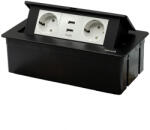 Tosyco Priză Schuko simplă cu ramă din sticlă [CLONE] [CLONE] [CLONE] (TOS-IGZ-517USB-B)