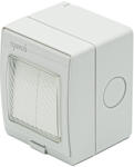 Tosyco Întrerupător simplu mecanic cu ramă sticlă [CLONE] [CLONE] [CLONE] [CLONE] (TOS-IG552-2GS)