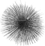 KOTARBAU Perie de coș de fum sârmă măturător de coș de fum 300 mm (D024)