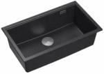 Quadron Chiuveta compozit incastrata Quadron Logan 110 negru - inox 76x44 cm (HQD7644U8_BS_I) Chiuveta