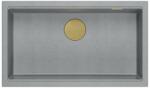 Quadron Chiuveta compozit incastrata Quadron Logan 110 gri - auriu 76x44 cm (HQD7644U5_PVDG1_I) Chiuveta