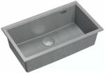 Quadron Chiuveta compozit incastrata Quadron Logan 110 gri - inox 76x44 cm (HQD7644U5_BS_I) Chiuveta