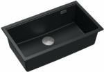 Quadron Chiuveta compozit sub blat Quadron Logan 110 negru - inox 76x44 cm (HQD7644U8_BS_U) Chiuveta