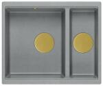 Quadron Chiuveta compozit incastrata Quadron Logan 150 gri - auriu 56x46 cm (HCQL5646U5-G1_I) Chiuveta
