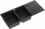 Quadron Chiuveta compozit incastrata Quadron Evan 121 negru 116x50 cm (HQE11650U7_BLM_P2O) Chiuveta