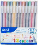 Deli Pix Cu Gel 0.5mm Set 12 Culori Deli