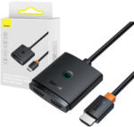 Baseus HDMI Switch Baseus with 1m Cable Cluster Black (B01331105111-01) - scom