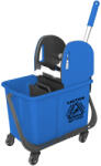 UCTEM PLAS Takarítókocsi, műanyag vázas, kék, osztott, 20 literes (BTS733B) - alphadenthigienia