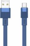 REMAX Flushing RC-C001 USB-A apa - USB-C apa 2.0 Adat és töltőkábel - Kék (1m) (RC-C001 A-C BLUE)