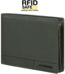 SAMSONITE PRO-DLX 6 nagy RFID védett sötétzöld, szabadon nyílói pénz és irattartó tárca 144537-1388