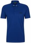 BOSS Tricouri polo bărbați "BOSS Drop-needle Polo Shirt With Contrast Logos - bright blue