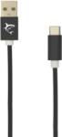 White Shark ADDER-2 USB-A - TYPE-C (M-M) kábel, 2m, fekete