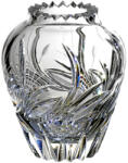 Black Crystal - Ajka Viola * Ólomkristály Mini hordó váza 10 cm (11909)