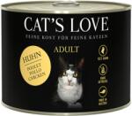 CAT’S LOVE Nedves macskatáp - ADULT CSIRKE PUR - 200 g